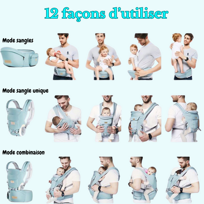 Babynest™  Porte Bébé Evolutif -3-en-1