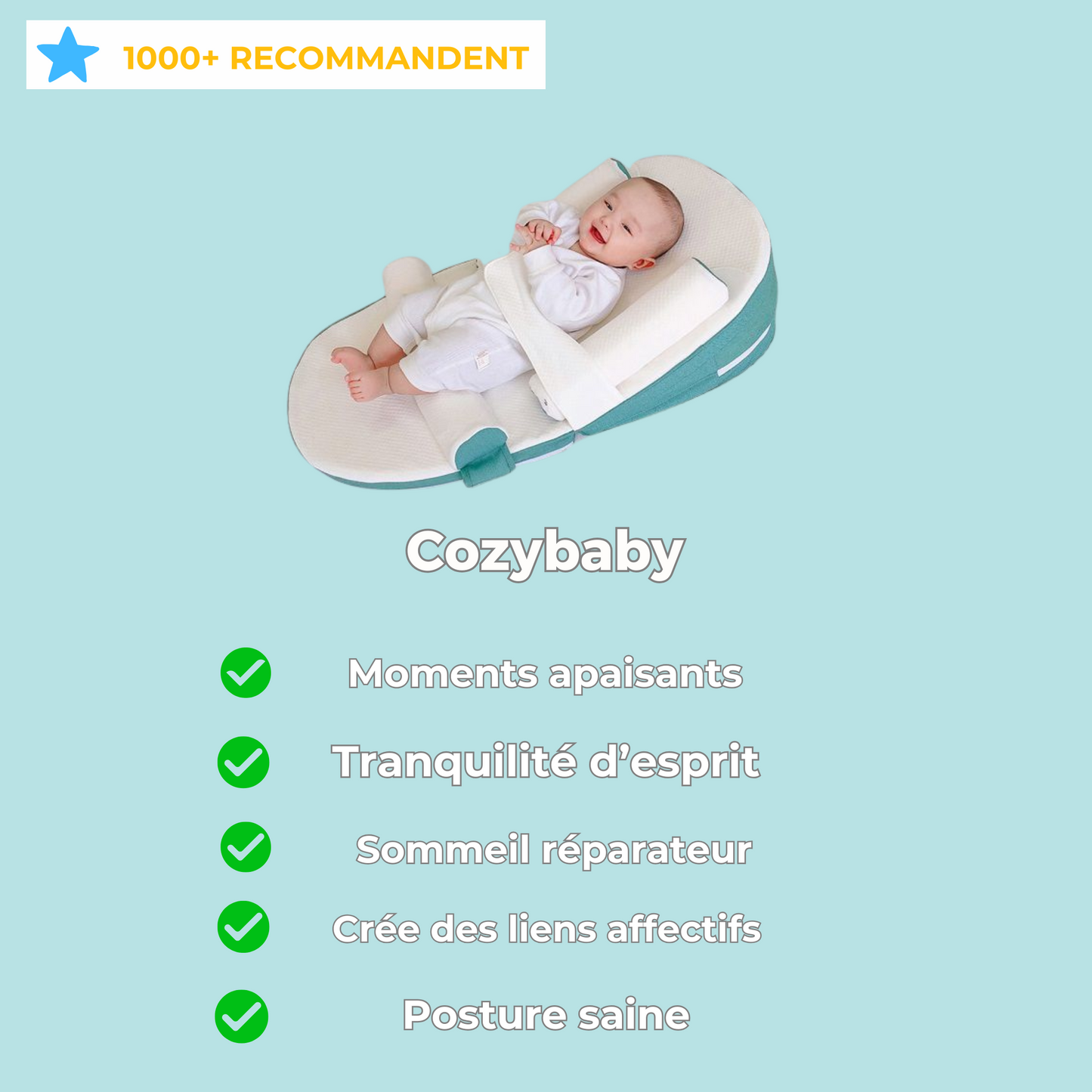 Cozybaby™   Oreiller BéBé 3-en-1