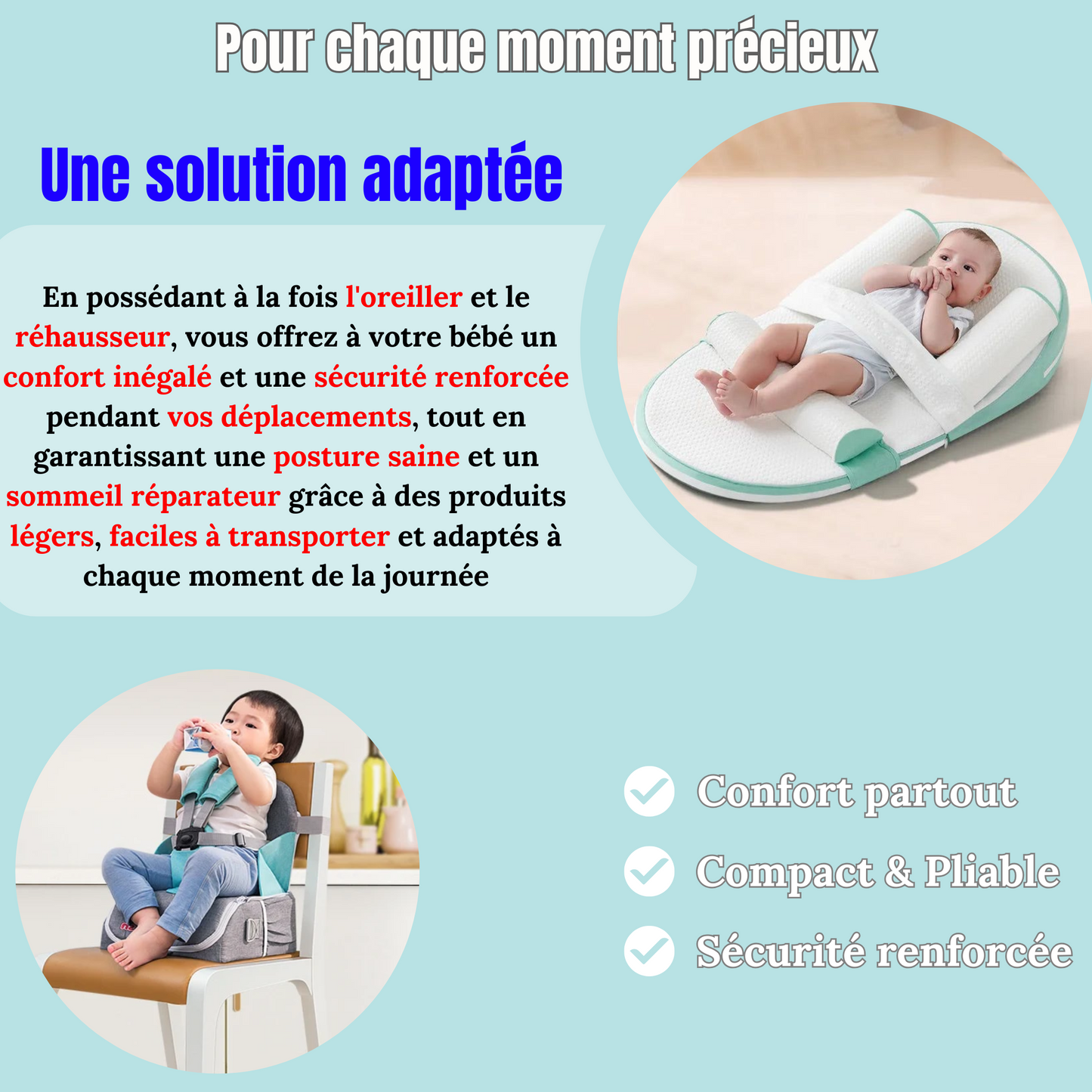 Cozybaby™   Oreiller BéBé 3-en-1